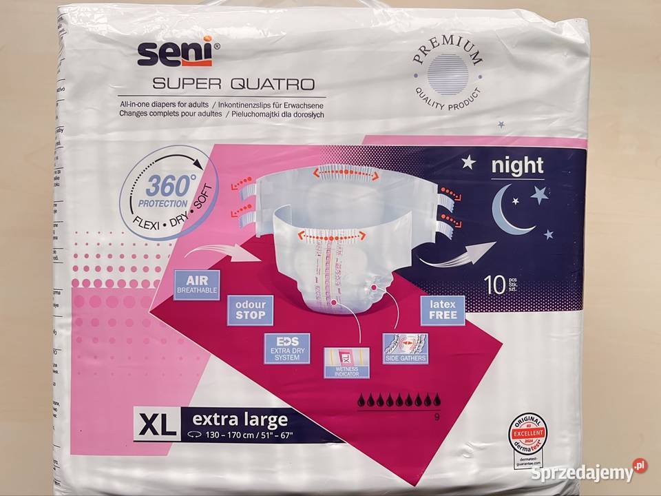 Seni Active Plus XL Majtki chłonne 17 opakowań łódzkie Jeżów sprzedam