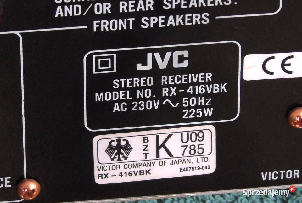 Amplituner JVC RX416 mocny i sprawny WYSYŁKA Jasło