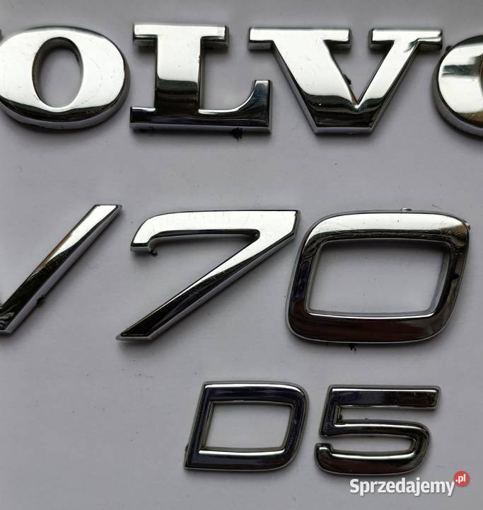 Napis emblemat Volvo V70 II 0005r osobowe Pozostałe