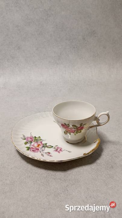 Piękny zdobiony duet filiżanka Szczecin sprzedam