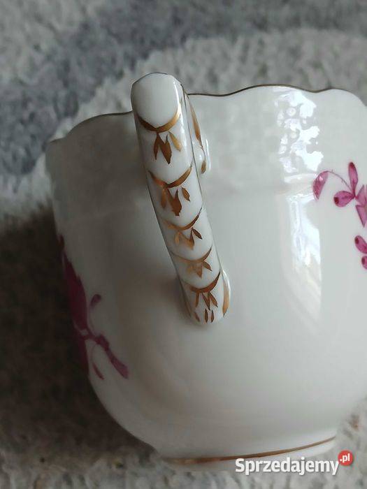 Stare duo do kawy Herend 1930 fason Appony Porcelana i szkło Kraków