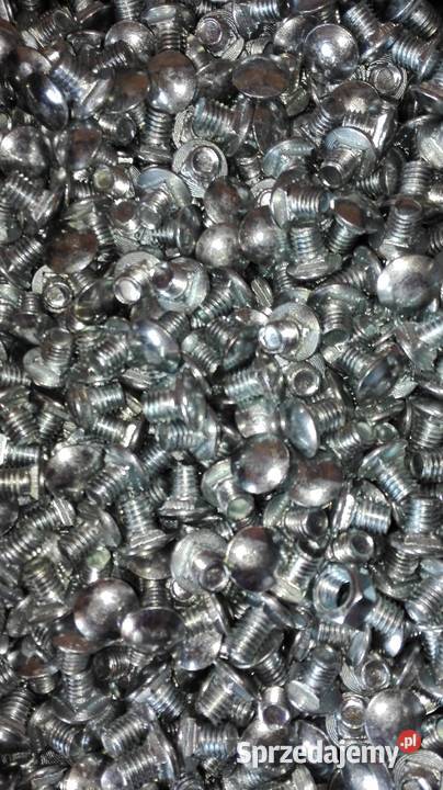 Śruba M6x10 nakrętka M8 ocynk 2500 100 netto Pozostałe Kozienice