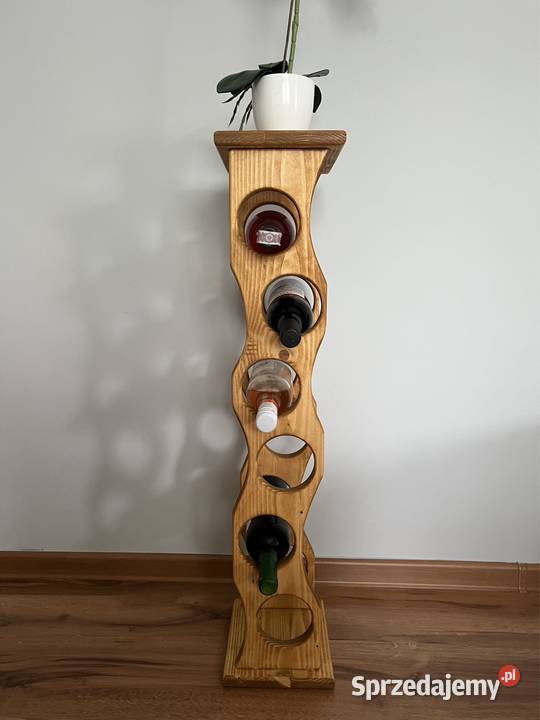 Stojak na wino drewniany Brzozówka