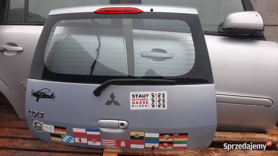 klapa kompletna Mitsubischi Colt Z30 do montażu Klapy bagażnika Dębno