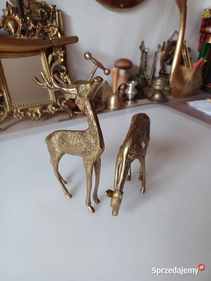 Sarenka I jelonek z mosiądzu Poznań sprzedam