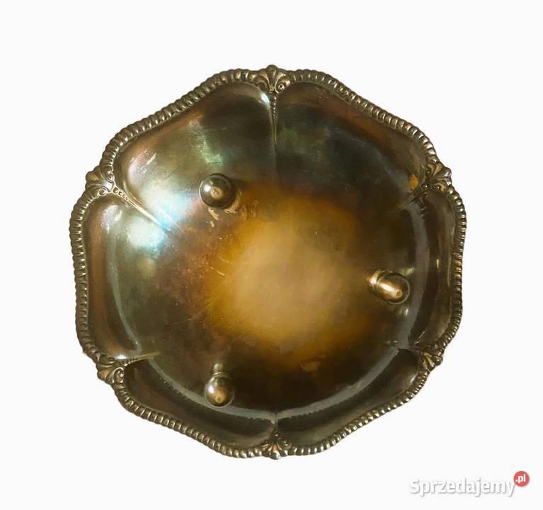 Platerowana patera na kulistych nóżkach mazowieckie Warszawa