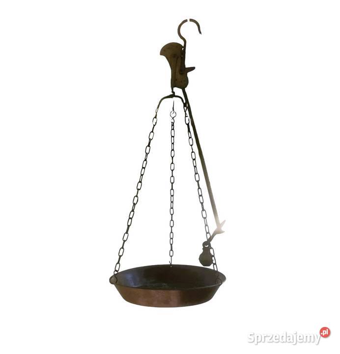 Zabytkowa waga rzymska przesuwnikowa bezmian mazowieckie