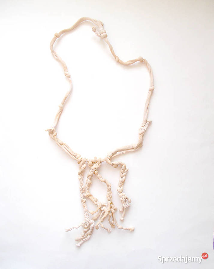 boho naszyjnik beżowy naszyjnik naszyjnik z małopolskie