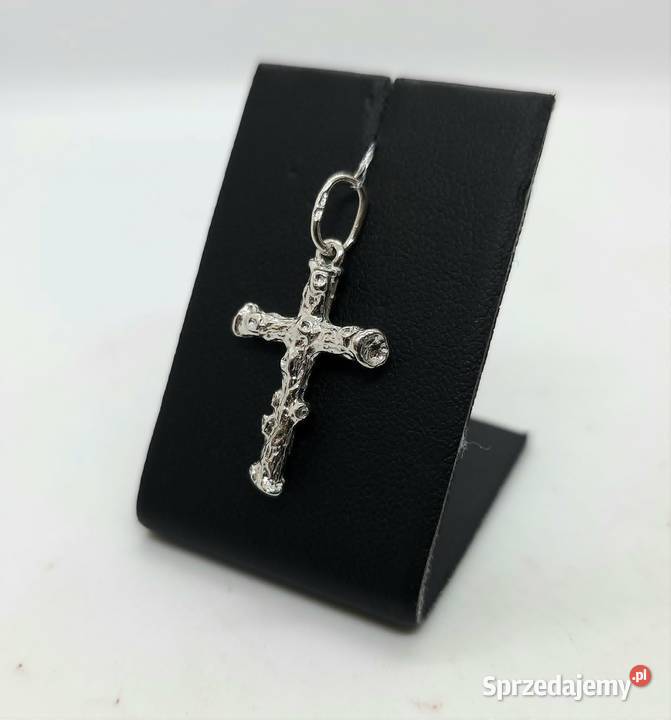 Nowa srebrna zawieszka próby 925 234g krzyżyk Elbląg