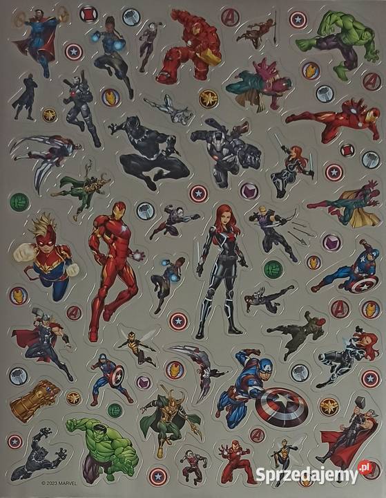 Naklejki Nalepki Marvel Avengers 230 Naklejek małopolskie