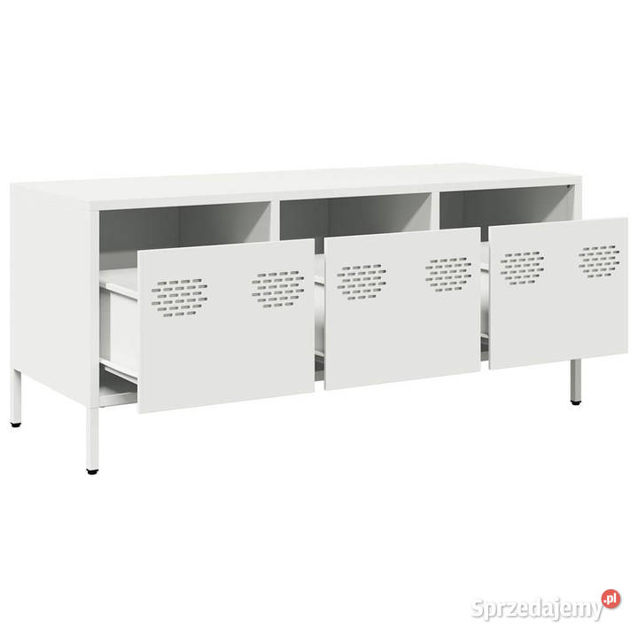 Szafka RTV biała 1015x39x435 stal walcowana na Warszawa