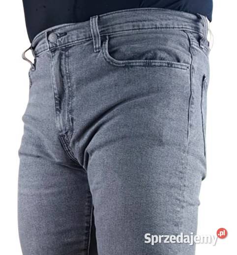 Męskie jeansy Levis 502 Taper szare nowe Levis szary/srebrny Tarnowskie Góry