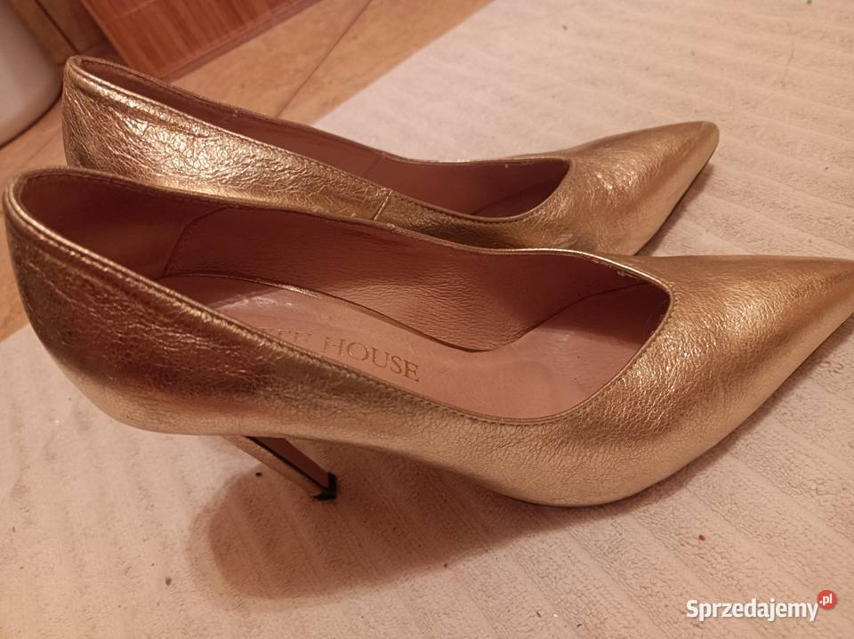 Szpilki wygodne 39 White House Złotokłos