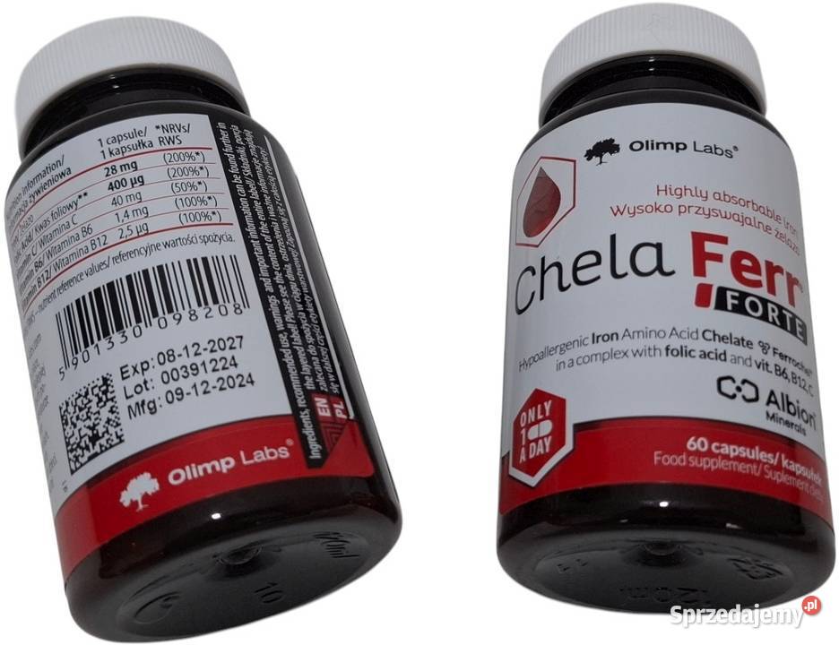 Żelazo Chela Ferr Forte 60 kapsułek Olimp Labs Czeladź