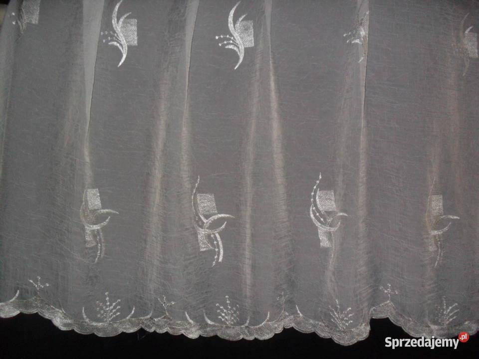 firana gotowa woal krem haft 260 x 210