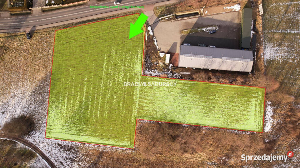 Działka do sprzedania 6100m2 Jaśkowice Krakowska 180zł/m2