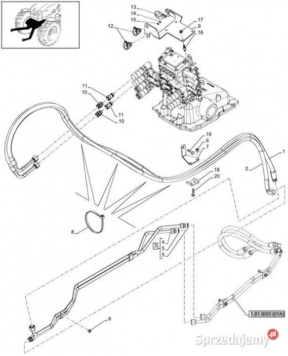 Holland T6010 T6070 Rurka 51455945 Jastrzębniki