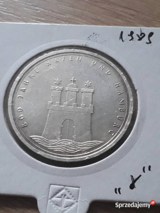 10 Marek 800 Lat Hafen i Hamburga 1989 rmen J wielkopolskie Konin