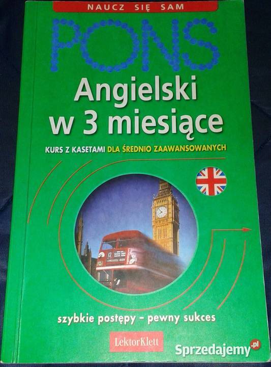 Pons Angielski w 3 miesiące średnio Pozostałe sprzedam