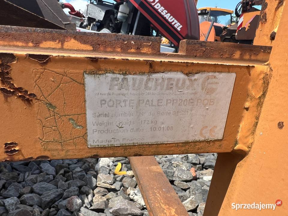 Widły paleciak faucheuxa faucheuxa orginalne do Turek