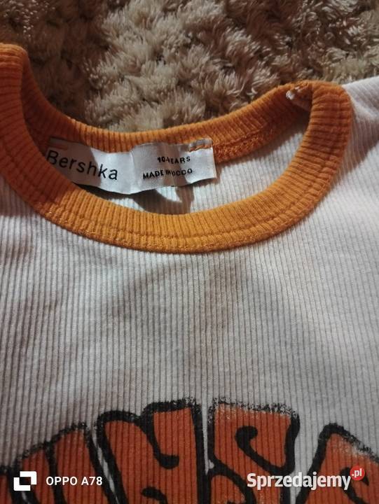 Bluzka krótki rękaw dziewczęca biały Lubin sprzedam