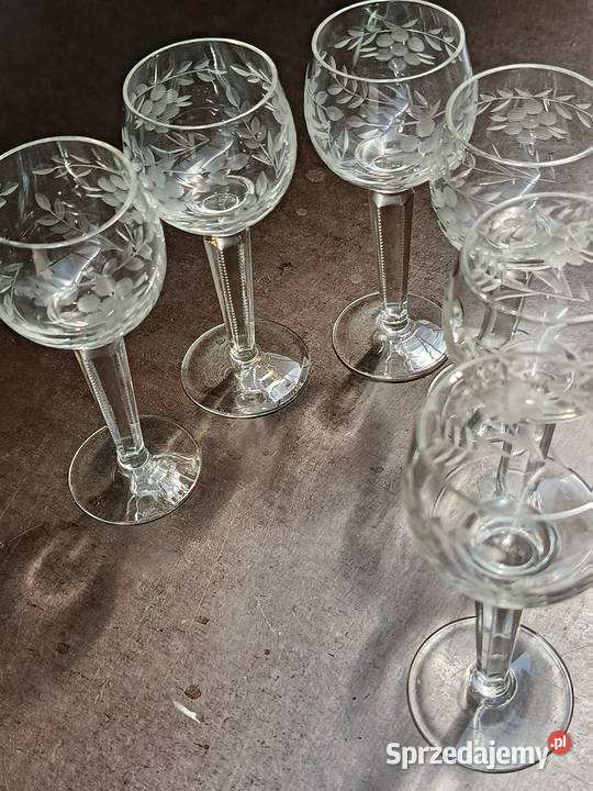 Stare kieliszki 6 Porcelana i szkło Warszawa sprzedam