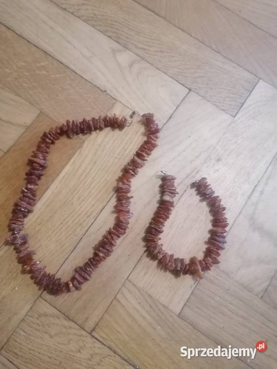 Komplet z bursztynu