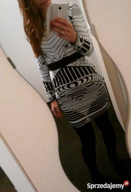 Sukienka KIM KARDASHIAN w wzory geometryczne M L śląskie Chorzów