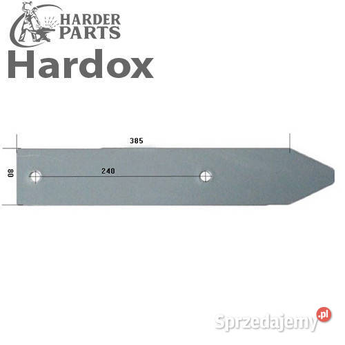 Płoza krótka HARDOX 172338S części do pługa Suwałki