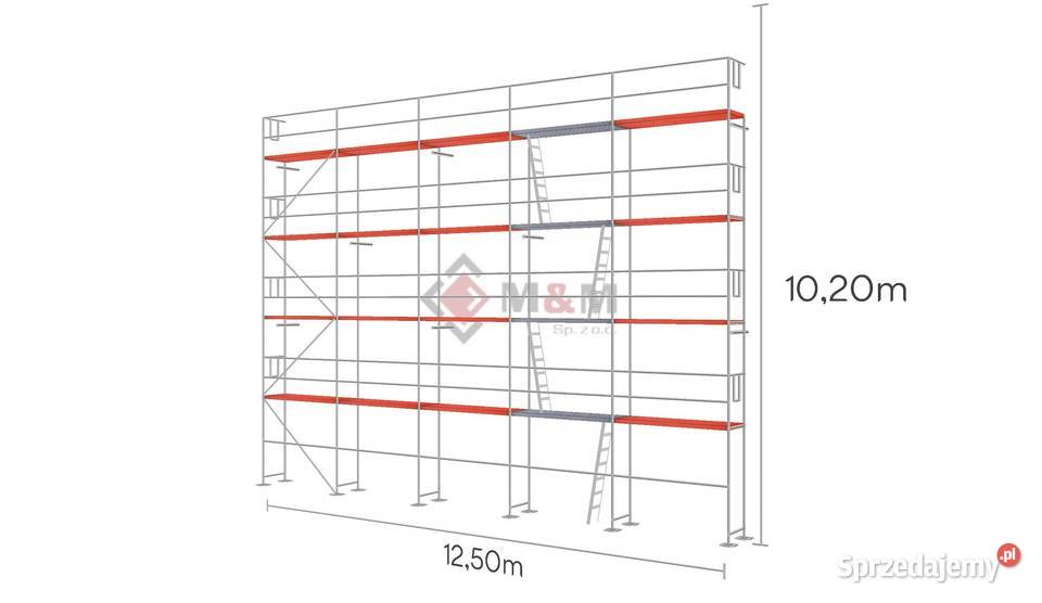 NOWE Rusztowanie elewacyjne Rusztowanie 125x102m Stare Siołkowice