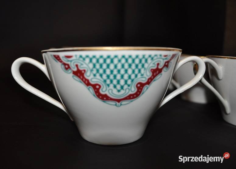 Ćmielów porcelanowe bulionówki Warszawa