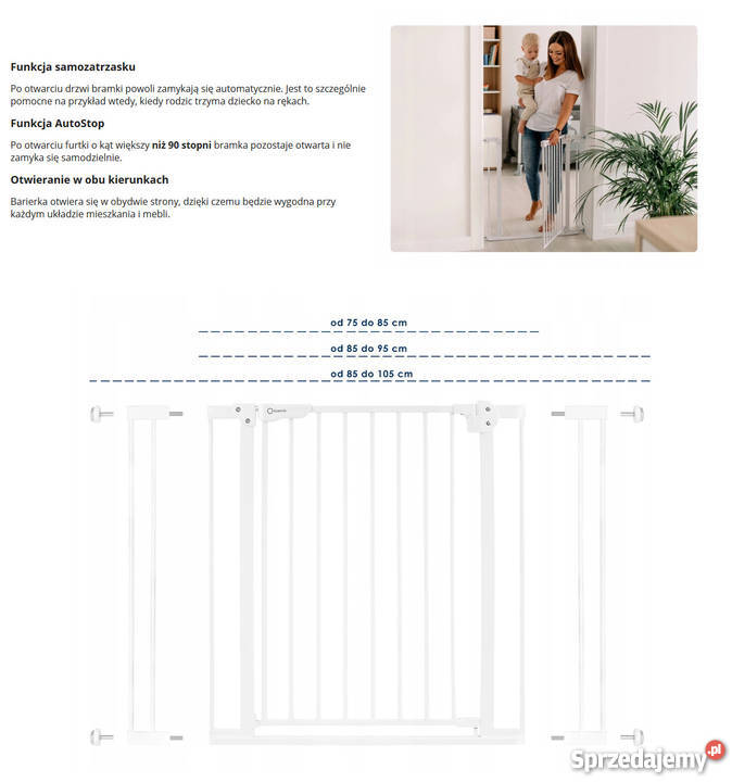 BARIERKA BRAMKA LIONELO TRUUS DRZWI SCHODY do Zabezpieczenia, nianie elektroniczne Poznań sprzedam