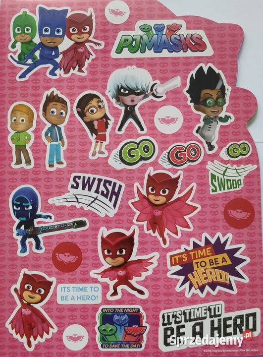 Pidżamersi PJ Masks Zestaw Naklejki Nalepki Mogilany