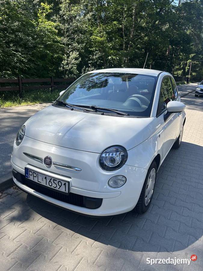 Fiat 500 2009 r 12 benzyna biały 139000 69KM 500 mazowieckie Piaseczno