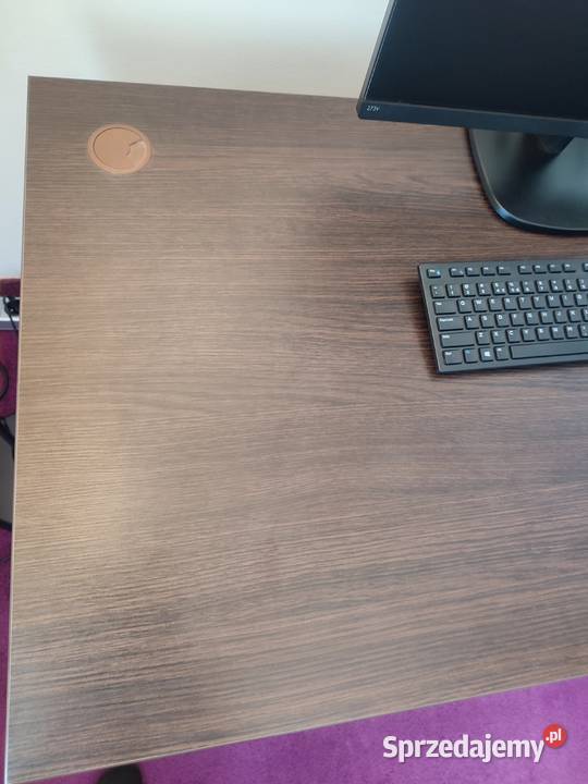 Solidne stabilne duże biurko 140x70 wenge Biurka Warszawa sprzedam