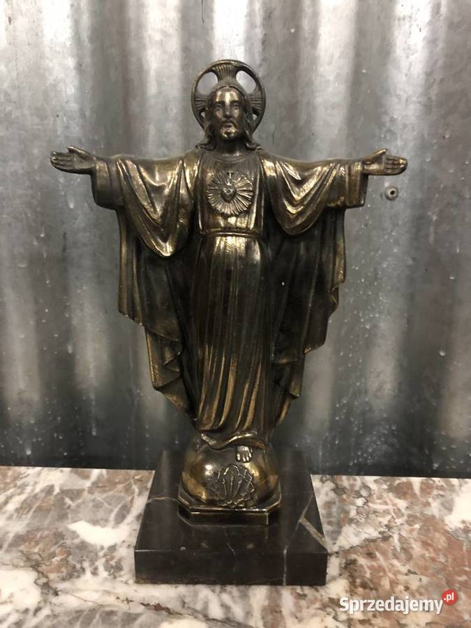 Jezus figurka na kamieniu Łowicz