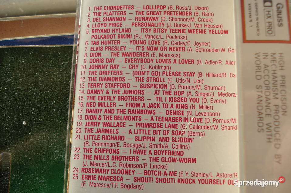 Kasety magnetofonowe 4 Worlds Hits 60 sprzedam Łódź sprzedam