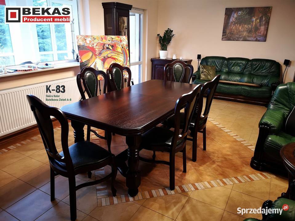 Stylowy komplet Stół i 10x Krzeseł Bekas Toruń