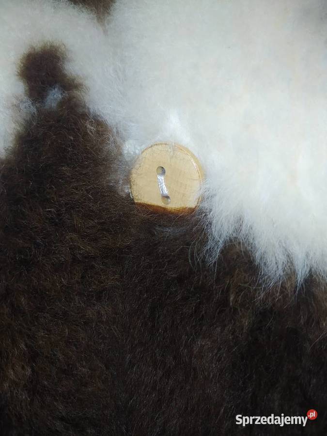 Eleganckie naturalne futro z lamy SM vintage pomorskie