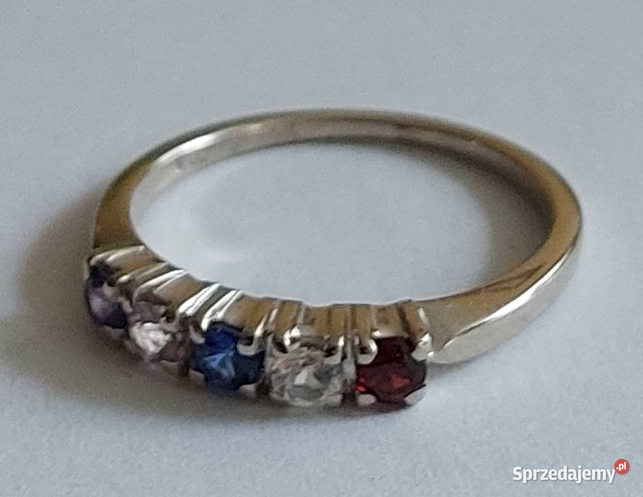 Pierścionek Damski Złoto 585 Tanzanite Szafir Grodzisk Mazowiecki