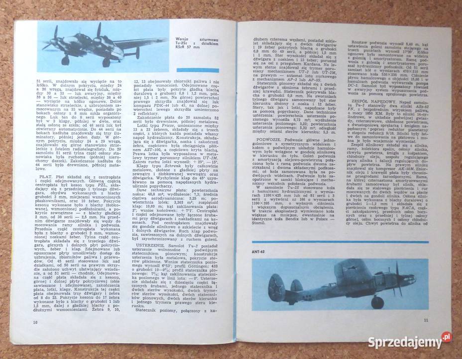 Cieślak Krzysztof Średni samolot bombowy Tu2 Warszawa sprzedam