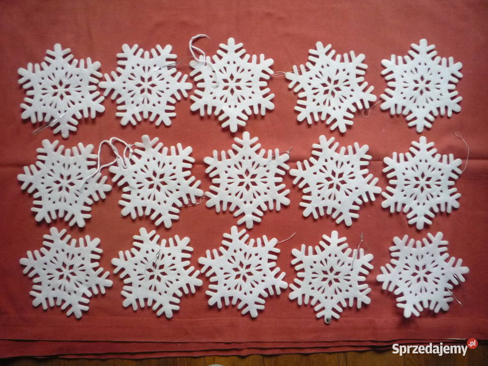 15 sztuk gwiazdki śnieżynki piankowe Trwała biały sprzedam