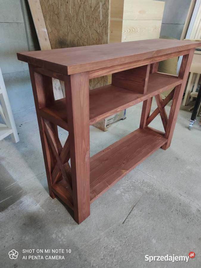 Konsola drewniana rustykalna 32cm Zduńska Wola