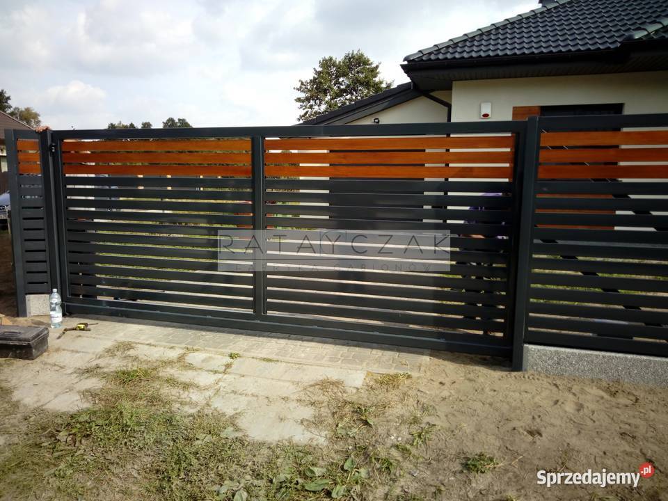 Brama przesuwna jednoskrzydłowa Palisada z Toruń