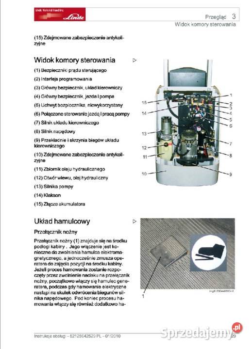 Linde V10 instrukcja obsługi udt łódzkie Sulejów