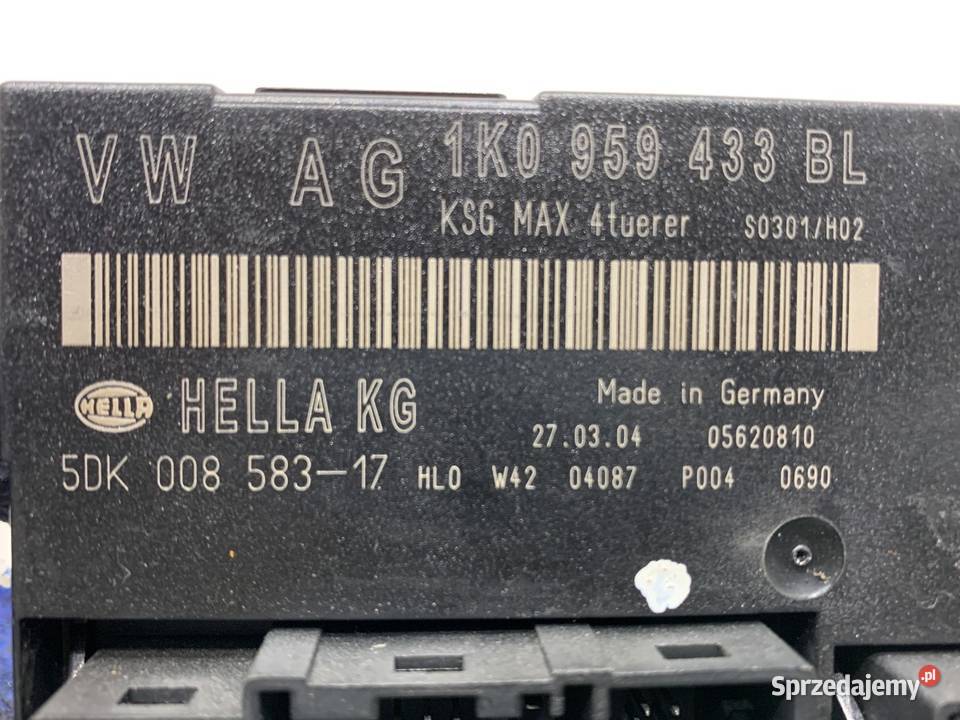 MODUŁ KOMFORTU SEAT ALTEA 1K0959433BL Minivan podkarpackie