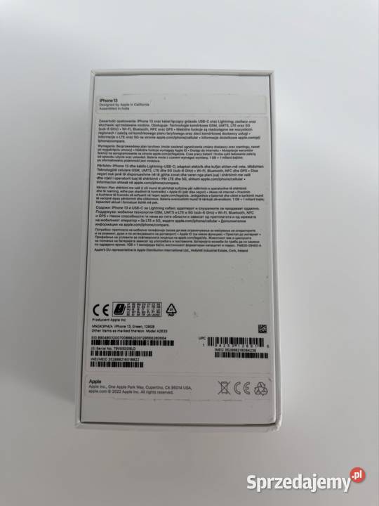 Iphone 13 128Gb Zielony 5G Sprawny Oryginał Modliborzyce