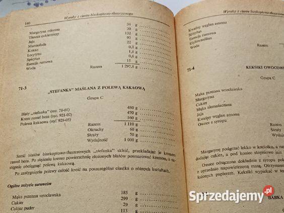 Receptury i przepisy ciastkarskie Lipińska sprzedam
