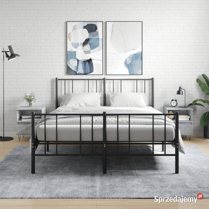Szafki nocne 2 szarość betonu 40x35x50 WM830629 Warszawa sprzedam