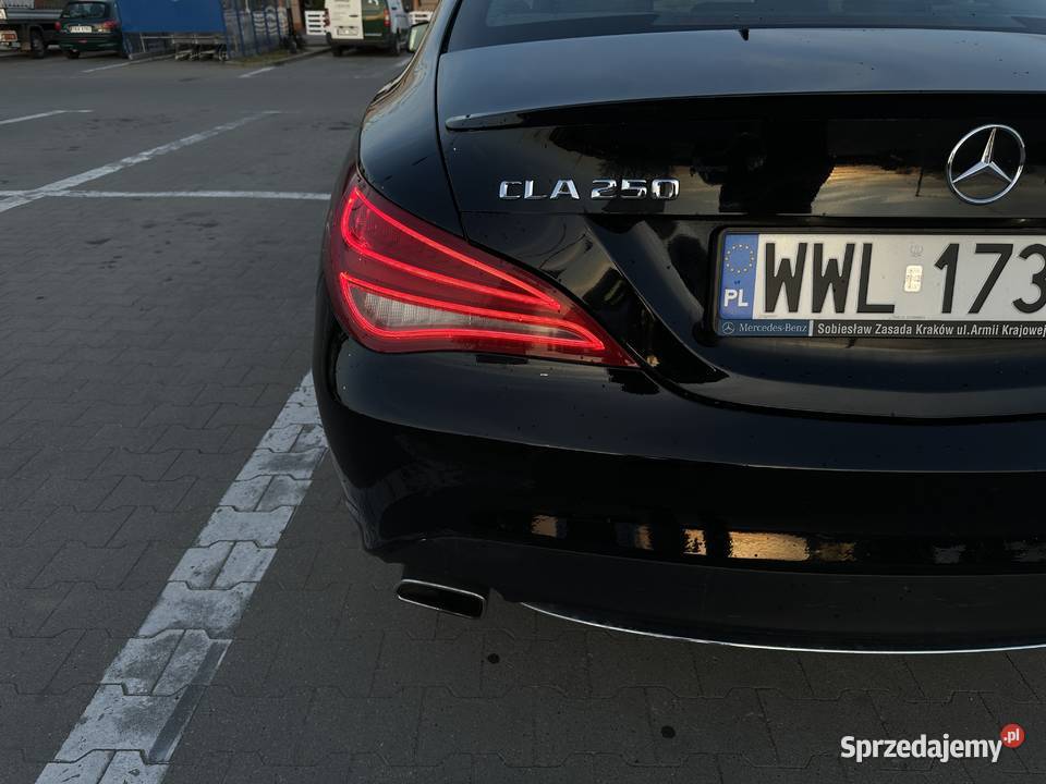 MercedesBenz CLA 250 2014 Czarna Luksusowa Coup Proszowice